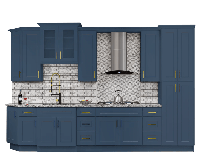 Blue kitchen cabinets | RDC Renovations